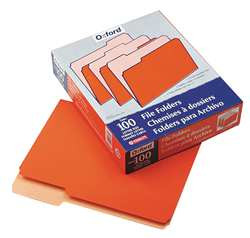 PENDAFLEX PFX15213ORA LETTER FILE FOLDERS ORANGE PK100