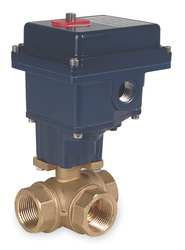 DYNAQUIP CONTROLS EYHG5AUE25 ELECTRONIC BALL VALVE,BRASS,1 IN.