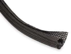 TECHFLEX F6N0.38BK BRAIDED SLEEVING 0.375 IN 150 FT BLACK