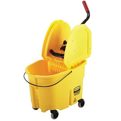 RUBBERMAID COMMERCIAL PRODUCTS FG757788YEL 35 QUART BUCKET/WRINGER COMBINATIONS,YLW