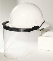 NORTH SAFETY PRODUCTS FM71 FACESHIELD BRACKET FULLBRIM BLK DIELCTRC