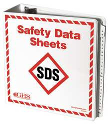GHS SAFETY GHS1049 SDS BINDER WITH A-Z DIVIDERS