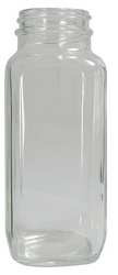 QORPAK GLA-00821 CLEAR (FLINT) GLASS FRENCH SQUARE BOTTLE