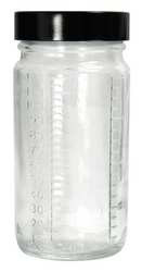 QORPAK GLC-01545 BEAKER BOTTLE,240ML,GLASS,WIDE,PK96