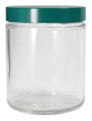 QORPAK GLC-01674 PRECLEANED JAR,240ML,GLASS,WIDE,PK24
