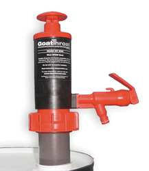 GOATTHROAT PUMPS GT100 PISTON DRUM PUMP,POLYPROPYLENE,3/8IN OD