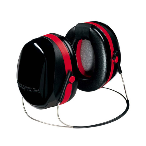 3M H10B EAR MUFF 29DB BEHIND-THE-HEAD BLACK/RED