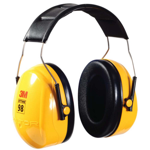 3M H9A OVER THE HEAD BLACK & YELLOW EARMUFFS