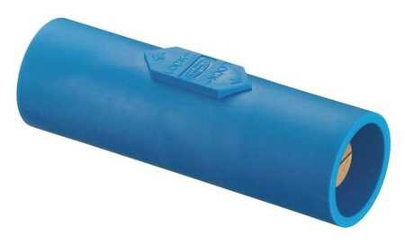 HUBBELL HBLDMBL DOUBLE CONNECTOR 600VAC/250VDC BLUE