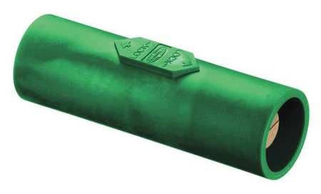 HUBBELL HBLDMGN DOUBLE CONNECTOR 600VAC/250VDC GREEN