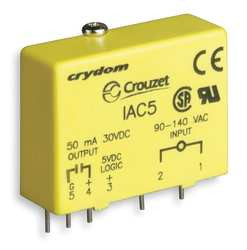 CRYDOM IAC5 MODULE INPUT AC OUTPUT DC YELLOW 50MA
