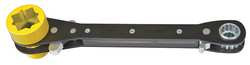 KLEIN TOOLS KT155HD 6-IN-1 LINEMAN'S RATCHETING WRENCH, HEAV