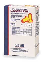 HONEYWELL LL-1-D LASER-LITE MULTI-COLOR FOAM EARPLUG DISP