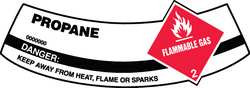 ACCUFORM SIGNS MCSLPRR CYLINDER LABEL VINYL 5-1/4 X2 IN PROPANE