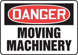 ACCUFORM SIGNS MEQM062VS DANGER SIGN,ADHSV VINYL,7X10 IN,ENGLISH