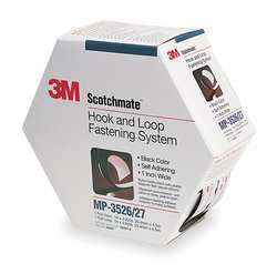 SCOTCHMATE MP3526/27-1F216 HOOK AND LOOP FASTENER BLACK NYLON
