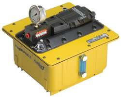ENERPAC PACG50S8S PUMP AIR/HYD 5000 PSI 2 GAL W/GAUGE