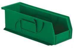 LEWIS BINS PB1405-5 Green HANG/STACK BIN 5HX5-1/2WX14-3/4D GREEN