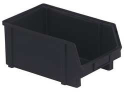 LEWIS BINS PB40-FXL ESD CONDUCTIVE STACK AND HANG BIN BLACK