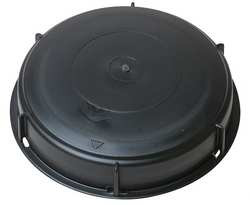 BASCO PBC6S IBC CAP POLYPROPYLENE BLACK 6 IN W