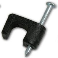 GARDNER BENDER PSB-1650T 1/4 BLACK PLAST COAX STAPLE