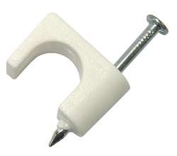 GARDNER BENDER PSW-165 1/4IN WHITE COAXIAL STAPLE