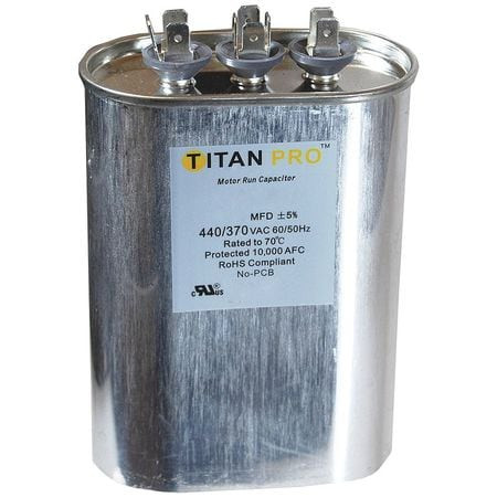 TITAN PRO TOCFD605 MOTOR DUAL RUN CAP 60/5MFD 370-440V OVAL