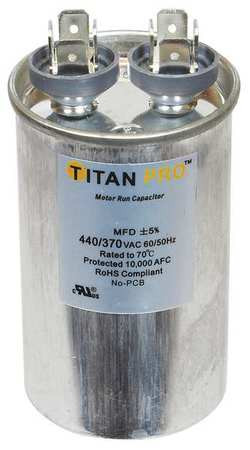 TITAN PRO TRCF7.5 MOTOR RUN CAPACITOR 7.5 MFD 2-7/8 IN H