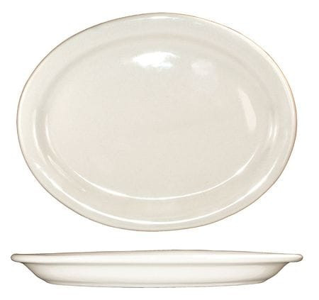 ITI VA-12 PLATTER 9-3/4X7 AMERICAN WHITE PK24