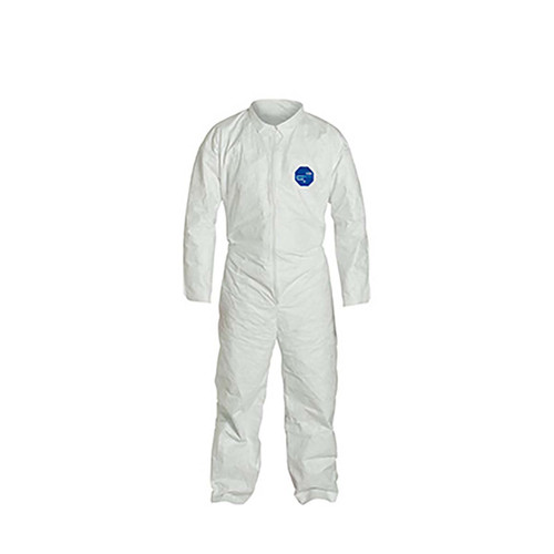 DUPONT TY120SWH4X0006G1 COLLARED DISPOSABLE COVERALLS 4XL PK6
