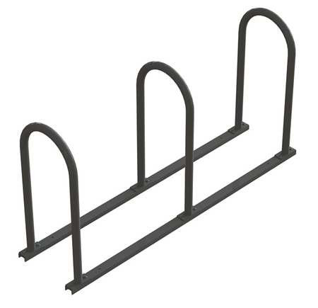 GRABER MANUFACTURING INC UT160-6-B BIKE RACK 2-SIDED 6-BIKE BLACK/SILVER