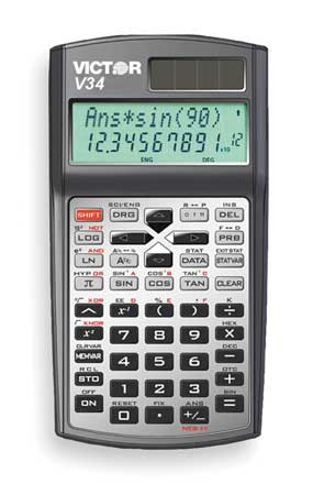 VICTOR V34 SCIENTIFIC CALCULATOR 2 LINE SCROLLING