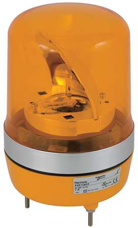 SCHNEIDER ELECTRIC XVR10B05 WARNING LIGHT ROTATING MIRROR LED ORANGE