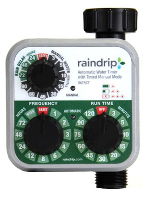 RAIN DRIP R675CT ANALOG 3 DIAL WATER TIMER