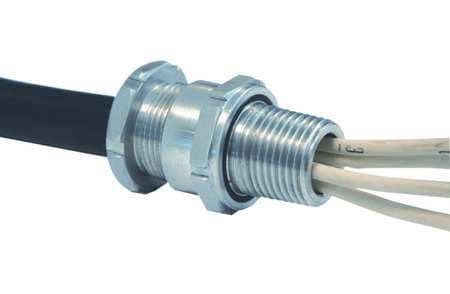 APPLETON ELECTRIC TC100104 CABLE CONNECTOR 1 IN. STRAIGHT SILVER