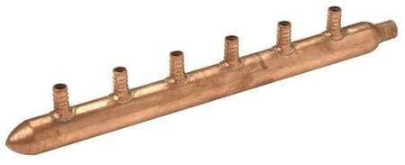 ZURN PEX QCM43-6GX PEX MANIFOLD COPPER PEX 15-1/2 IN L