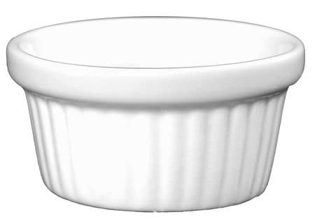 ITI RAMF-2-EW FLUTED RAMEKIN 2 OZ EUROPEAN WHITE PK36
