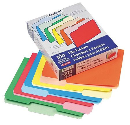 PENDAFLEX PFX15213ASST PACK OF (100) 8-1/2 X 11", LETTER SIZE, 