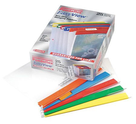 PENDAFLEX PFX55708 HANGING FILE FOLDERS ASSORTED PK25