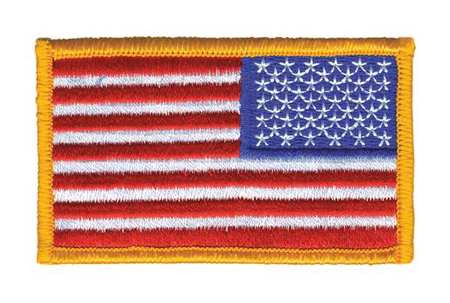 HEROS PRIDE 0038 EMBROIDERED PATCH U.S. FLAG DARK GOLD