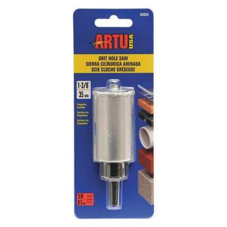ARTU 02820 HOLE SAW TC GRIT 1-3/8IN W/ARB