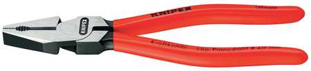 KNIPEX 02 01 200 LINEMANS PLIERS,8",DIPPED HANDLE