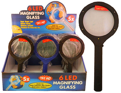 DIAMOND VISIONS INC 08-0260 MAGNIFYING GLASS LED 6 BULB