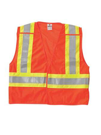 ML KISHIGO 1176-2X BREAKAWAY HI VIS VEST CLASS 2 2XL ORANGE