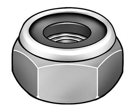 GRAINGER GLOBAL SOURCING 12P612 HEX LOCKNUT 3/4-10 GR 2 ZP PK20