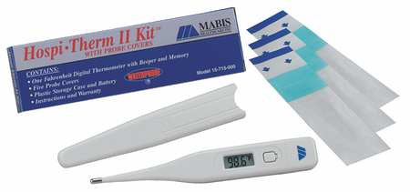 MABIS 15-713-000 DIGITAL THERMOMETER ORAL 5 IN L DUAL