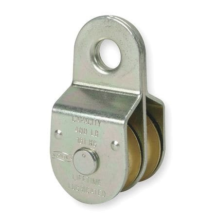 GRAINGER GLOBAL SOURCING 1RCK6 FIXED EYE DOUBLE PULLEY ZINC