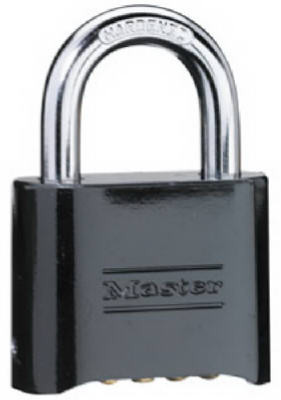 MASTER LOCK 178D 2-IN. COMBINATION PADLOCK, BLACK-FINISH,