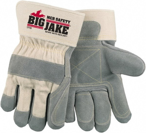 MCR SAFETY 1715 BIG JAKE DOUBLE LEATHER PALM&FINGERS