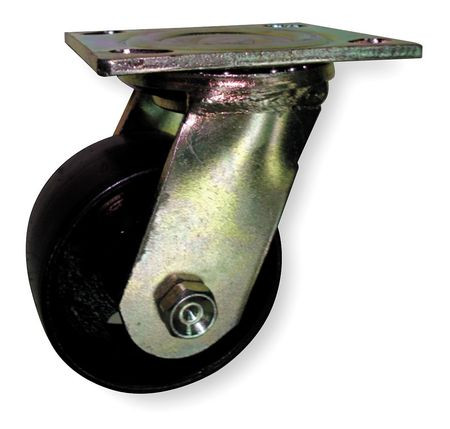 GRAINGER GLOBAL SOURCING 1NVC3 SWVL PLATE CASTER STEEL 5 IN. 1000 LB. B